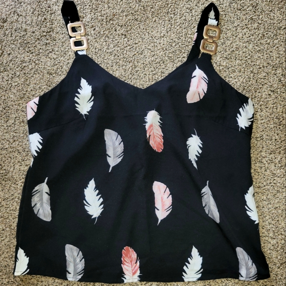 Feather Tank Top sz Medium